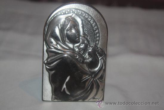 Antig&uuml;edades: marco de plata virgen ni&ntilde;a - Foto 1