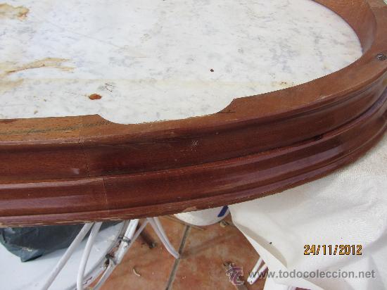 Antig&uuml;edades: tapa marmol enmarcada en caoba - Foto 11