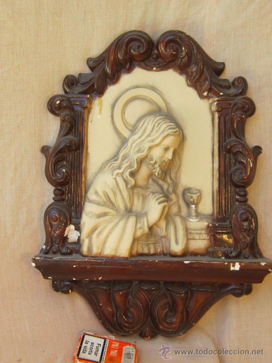 Antig&uuml;edades: CUADRO DE JESUCRISTO EN ESTUCO - Foto 1