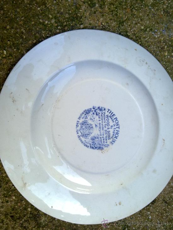 Antig&uuml;edades: plato de ceramica post house , inglaterra. - Foto 3