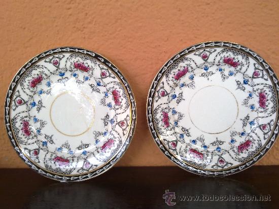 Antig&uuml;edades: lote de 2 platos de ceramica. - Foto 1