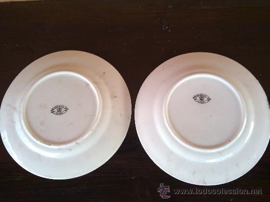 Antig&uuml;edades: lote de 2 platos de ceramica. - Foto 3