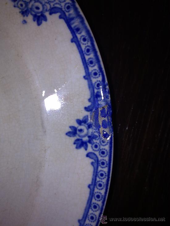 Antig&uuml;edades: lote de 2 platos de ceramica - Foto 5