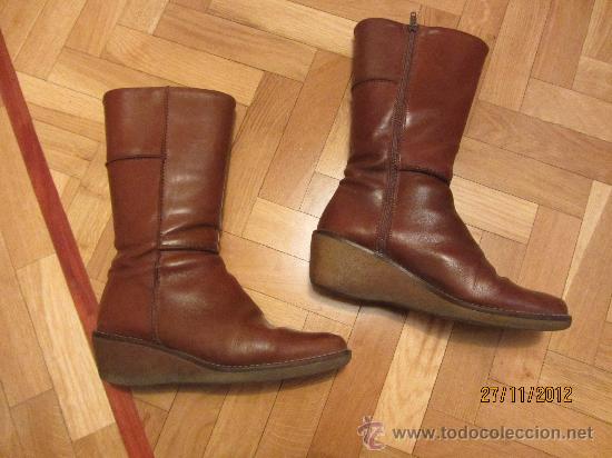 Antig&uuml;edades: botas de piel se&ntilde;ora, numero 38 - Foto 2