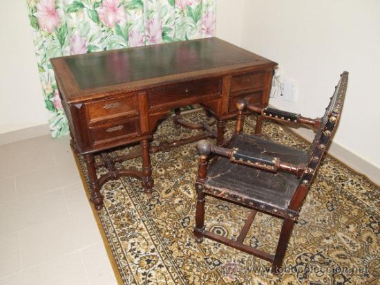 Antig&uuml;edades: MESA DE DESPACHO FINALES XIX PPIO XX - Foto 10