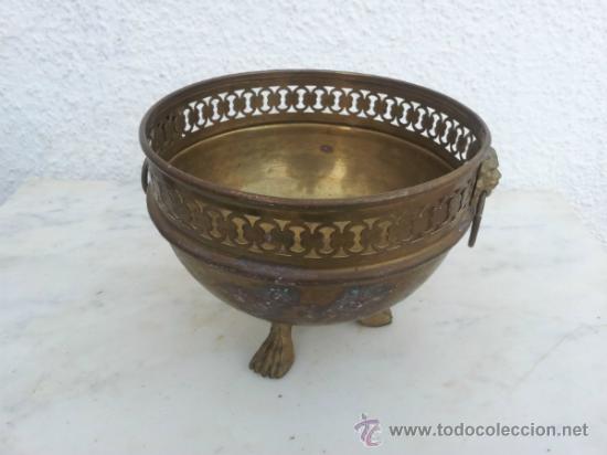 Antig&uuml;edades: Antiguo centro de mesa en cobre - Foto 8