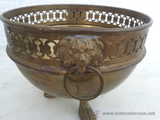 Antig&uuml;edades: Antiguo centro de mesa en cobre - Foto 7