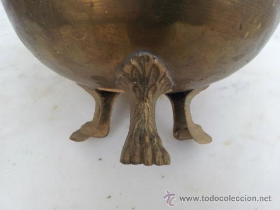 Antig&uuml;edades: Antiguo centro de mesa en cobre - Foto 4