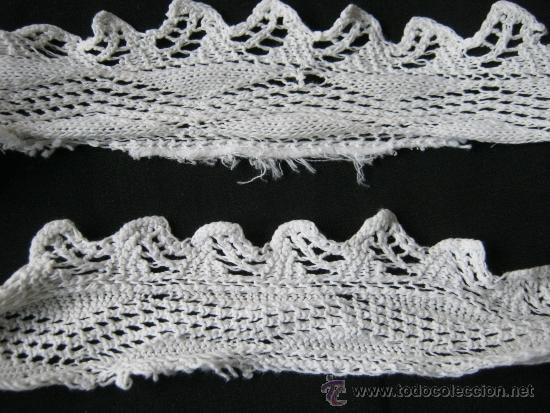 Antig&uuml;edades: ANTIGUA PUNTILLA DE CROCHET - Foto 1