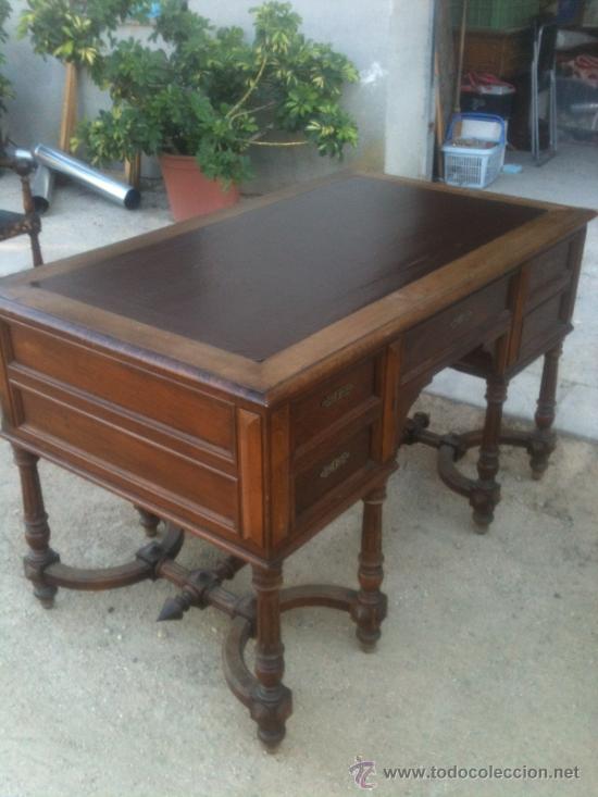 Antig&uuml;edades: MESA DE DESPACHO FINALES XIX PPIO XX - Foto 6