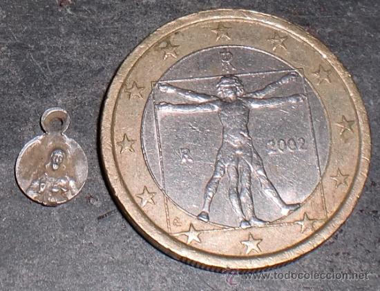 Antig&uuml;edades: Min&uacute;scula medalla religiosa en plata. - Foto 1