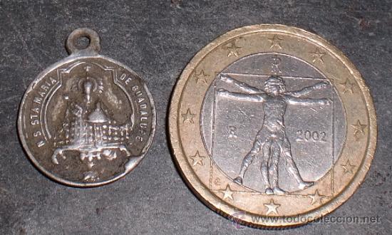 Antig&uuml;edades: Medalla de plata de Guadalupe - Foto 1