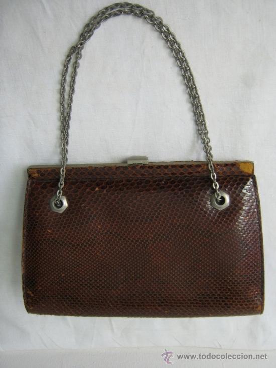 Antig&uuml;edades: ANTIGUO BOLSO DE PIEL DE SERPIENTE - Foto 3