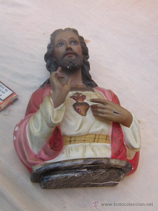 Antig&uuml;edades: CORAZON DE JESUS EN ESTUCO - Foto 4