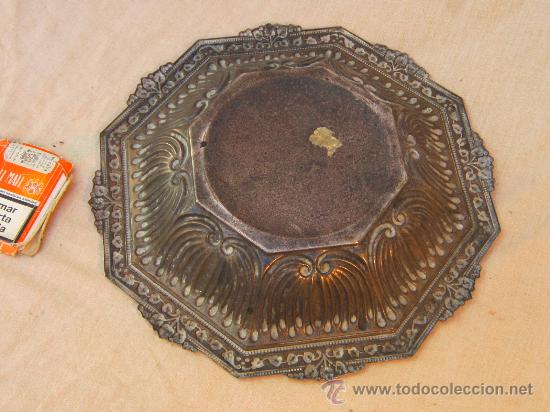 Antig&uuml;edades: FRUTERO EN METAL PLATEADO - Foto 4