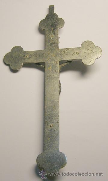 Antig&uuml;edades: Crucifijo del siglo XIX. - Foto 2