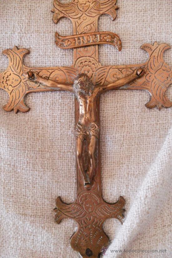 Antig&uuml;edades: CRISTO ARCAICO DE BRONCE - Foto 1