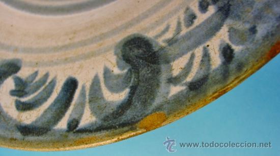 Antigüedades: PLATO EN CERÁMICA DECORADA. TERUEL, ARAGÓN. SIGLO XVIII. - Foto 5 - 34645270
