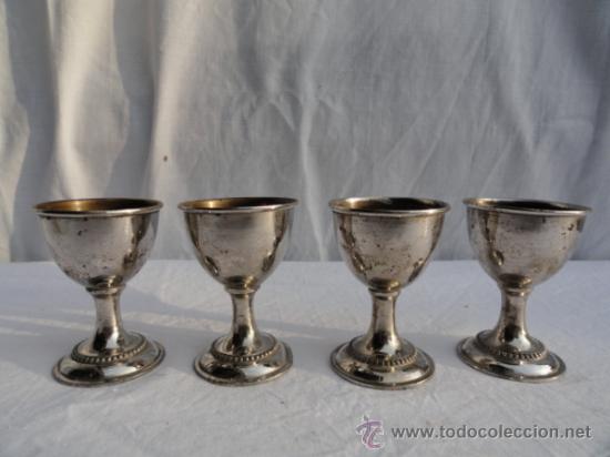 Antig&uuml;edades: LOTE DE 4 HUEVERAS. - Foto 1