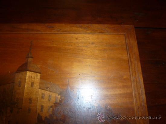 Antig&uuml;edades: panel de marqueteria para mueble - Foto 2