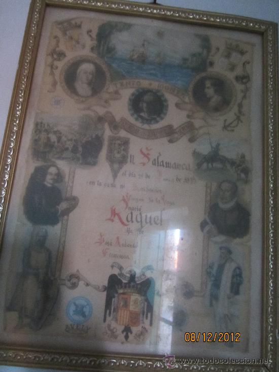 Antig&uuml;edades: Antiguo cuadro Recuerdo 1903 - Foto 1