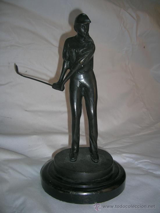 Antig&uuml;edades: FIGURA DE BRONCE PATINADO - Foto 1