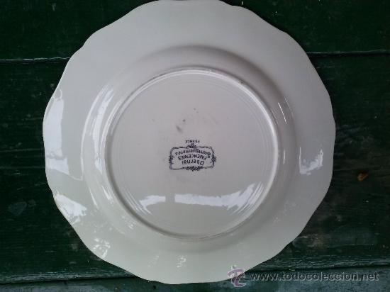 Antig&uuml;edades: antiguo plato de sarreguemines. - Foto 3