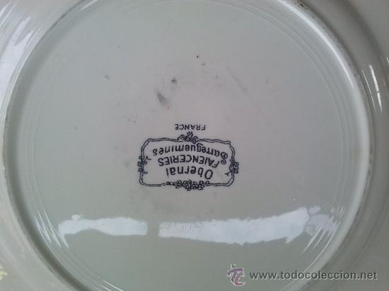 Antig&uuml;edades: antiguo plato de sarreguemines. - Foto 4