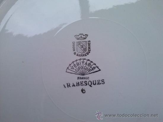 Antig&uuml;edades: precioso plato de sarreguemines - Foto 5