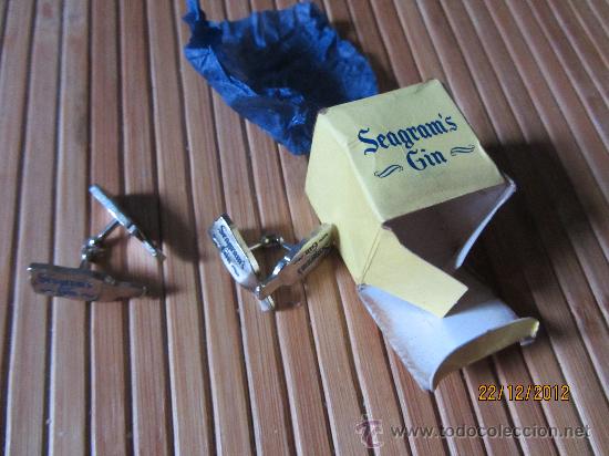 Antig&uuml;edades: gemelos seagram&acute;s gin - Foto 1
