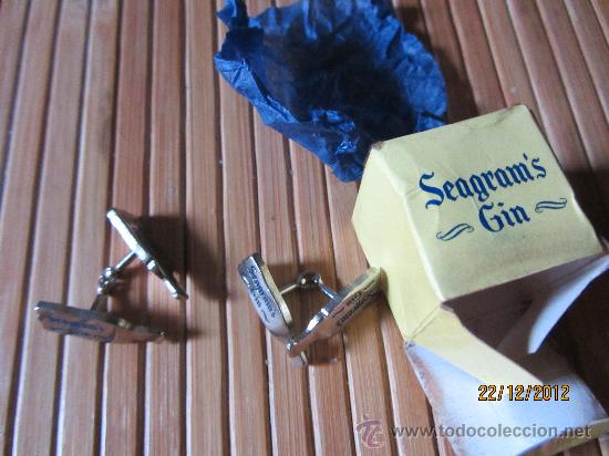 Antig&uuml;edades: gemelos seagram&acute;s gin - Foto 3