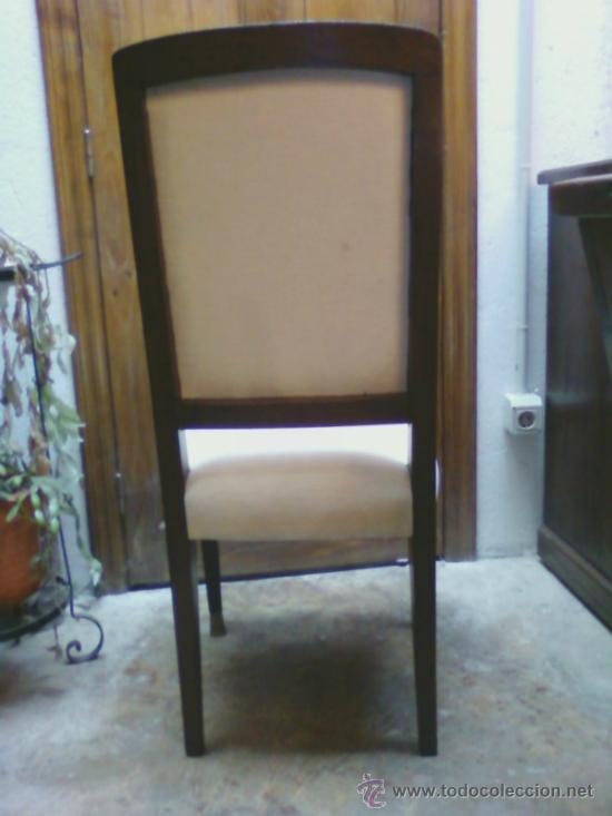 Antig&uuml;edades: SILLA DE ROBLE. TAPIZADA - Foto 2
