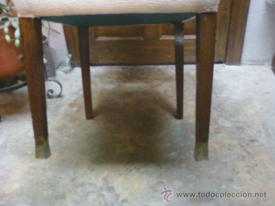 Antig&uuml;edades: SILLA DE ROBLE. TAPIZADA - Foto 3