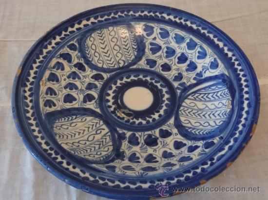 Antig&uuml;edades: GRAN PLATO DE MANISES S. XIX - Foto 6