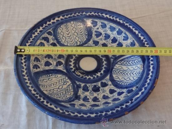 Antig&uuml;edades: GRAN PLATO DE MANISES S. XIX - Foto 5