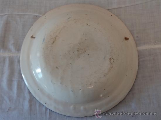 Antig&uuml;edades: GRAN PLATO DE MANISES S. XIX - Foto 2