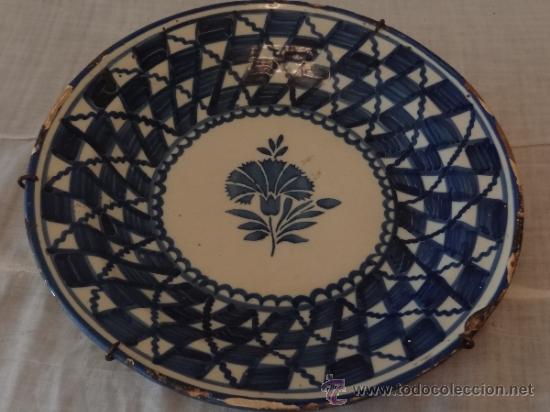 Antig&uuml;edades: S. XIX EXCELENTE PLATO DE MANISES - Foto 2