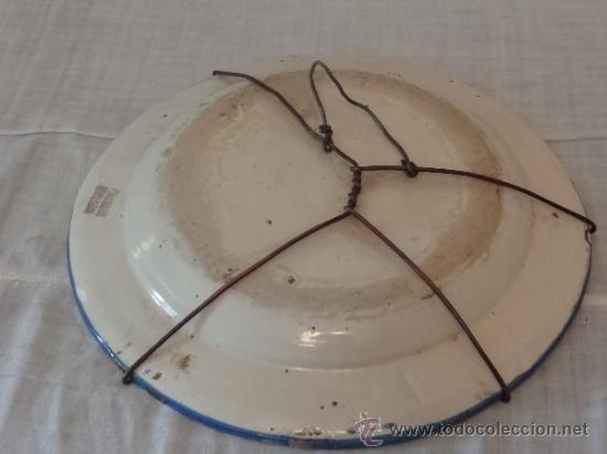 Antig&uuml;edades: S. XIX EXCELENTE PLATO DE MANISES - Foto 3