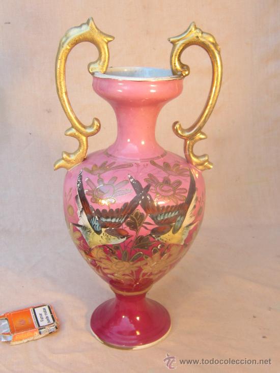Antig&uuml;edades: JARRON DE PORCELANA CON SELLO EN BASE - Foto 1