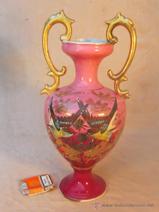 Antig&uuml;edades: JARRON DE PORCELANA CON SELLO EN BASE - Foto 3