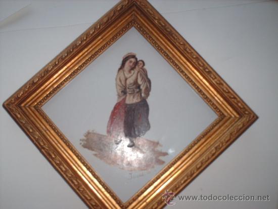 Antig&uuml;edades: AZULEJO PINTADO. S.XIX. - Foto 2