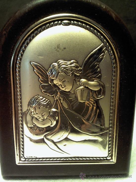 Antig&uuml;edades: &Aacute;NGEL DE LA GUARDA EN PLATA - Foto 1