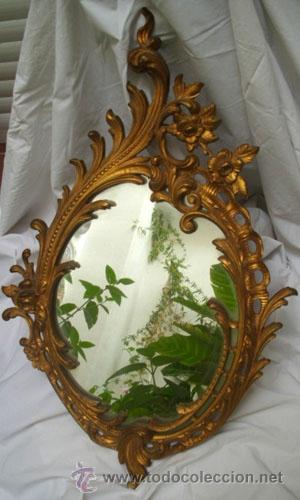 Antig&uuml;edades: ESPEJO CORNUCOPIA EN BRONCE - Foto 2