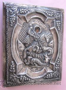 Antig&uuml;edades: PAREJA DE ICONOS de plata - Foto 2