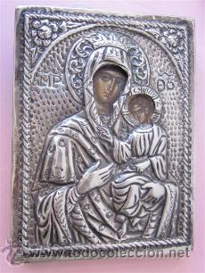 Antig&uuml;edades: PAREJA DE ICONOS de plata - Foto 6