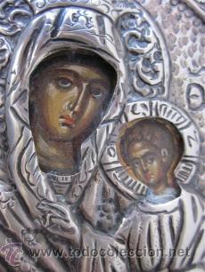 Antig&uuml;edades: PAREJA DE ICONOS de plata - Foto 7