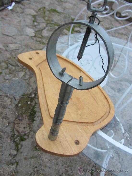 Antig&uuml;edades: JAMONERO EN MADERA Y METAL. - Foto 2