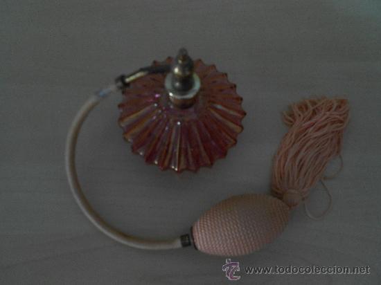 Antig&uuml;edades: PERFUMADOR DE CRISTAL ROSA - Foto 1