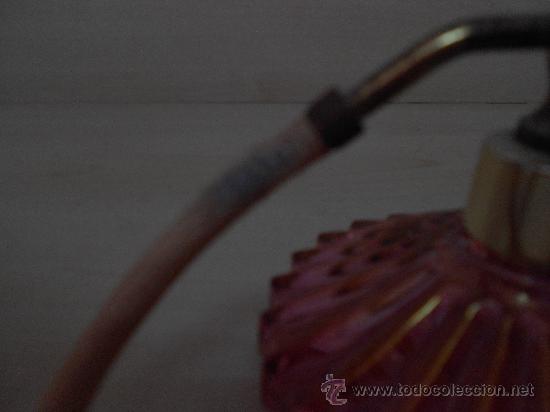 Antig&uuml;edades: PERFUMADOR DE CRISTAL ROSA - Foto 2