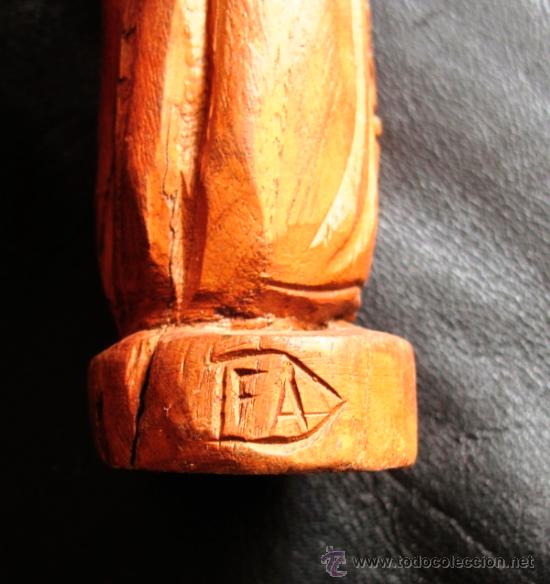 Antig&uuml;edades: SAN JOSE. TALLA RUSTICA DE MADERA - Foto 3